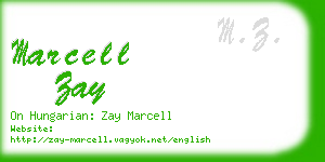 marcell zay business card